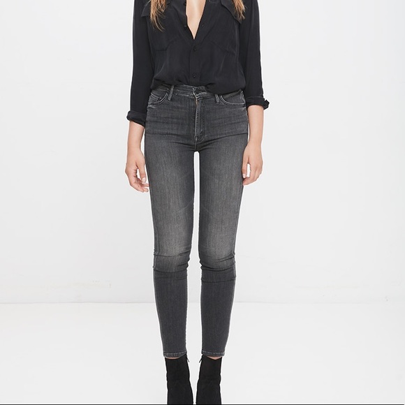 mother grey jeans